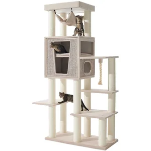 Comparateur de prix : Arbre à chat Nobby Pet Kasil Beige 100x50x203 cm 63762-86