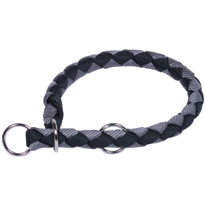 Nobby 80700 05 Collier Corda, Noir/Gris pas cher