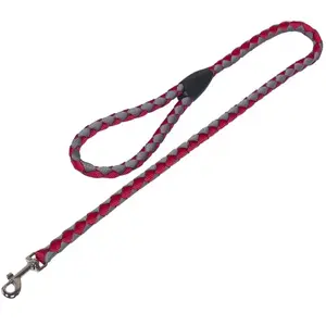 Nobby 80707 01 Laisse Corda, Rouge/Gris pas cher