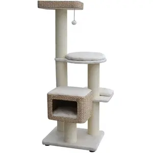 Arbre à chat Nobby Pet Keran Beige 65x50x166 cm 63233-92 pas cher