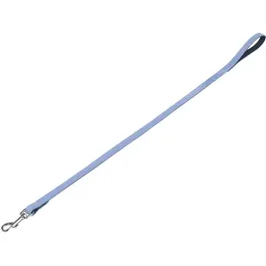 Nobby Velours Laisse Bleu Clair (Sky), L : 100 cm, l : 18 mm, 1 pièce pas cher