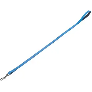Nobby Laisse Velour Turquoise L 100 cm l 14 mm pas cher
