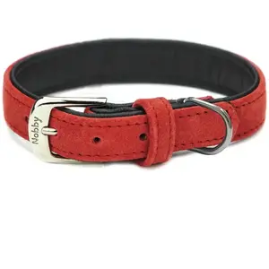Comparateur de prix : Nobby Collier Velour Rouge (Lollipop) 37 cm (30-35 cm) 17/19 mm 1 pièce