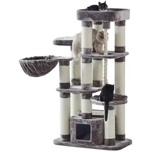 Comparateur de prix : Arbre à chat Nobby Pet Fredo Gris 85x50x158 cm 63736-78