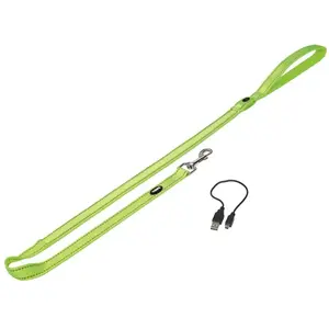 Comparateur de prix : Laisse pour chien Nobby Pet Flash Mesh Vert 120 cm x 25 mm 80757-24