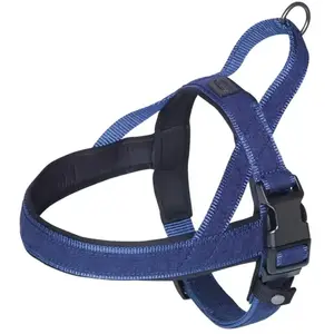 Harnais norvégien pour chien Nobby Pet Linen Deluxe Bleu S/M (38/50cm)... pas cher