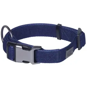 Nobby Collier en Lin Deluxe Bleu L 40-55 cm l 25 mm pas cher