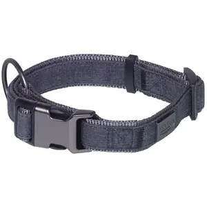 Comparateur de prix : Collier pour chien Nobby Pet Linen Deluxe Noir S/M 88741-05
