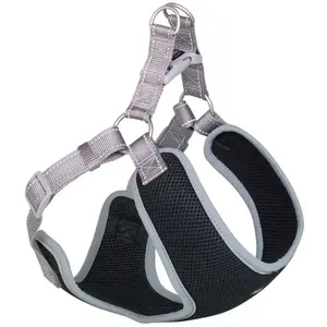 Comparateur de prix : Nobby Harnais Black Mesh Reflect Gris L : 33-41 cm + 37 cm Largeur : 10 mm 1 pièce