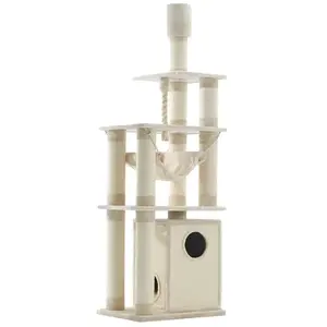 Arbre à chat Nobby Pet Telde Beige 80x60x252 cm 63709-92