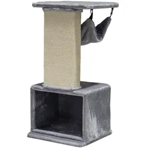 Arbre à chat Nobby Pet Idris Gris 40x40x84 cm 63410-01 pas cher