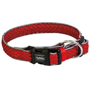 Collier pour chien Nobby Pet Mesh Air Rouge 30/45 cm 53065-01 pas cher