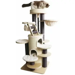 Comparateur de prix : Arbre à chat Nobby Pet Crio Beige 70x70x160 cm 63618-92