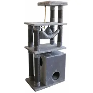Comparateur de prix : Arbre à chat Nobby Pet Telde Small Gris 60x40x145 cm 63604-01