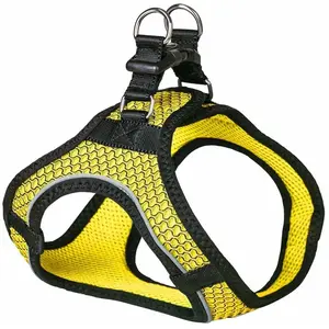 Comparateur de prix : Harnais pour chien Nobby Pet Mesh Air Jaune S/M (40/46 cm) 53077-65