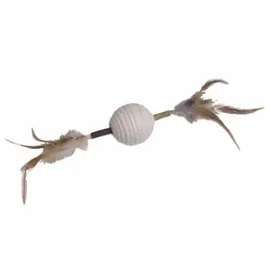 Comparateur de prix : Jouet pour chat bâton de matatabi avec boule hochet Nobby Pet Blanc 9,...