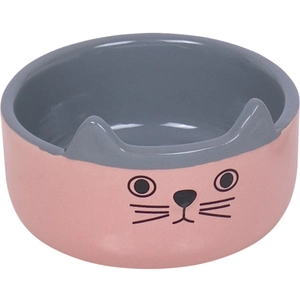 Gamelle pour chat en céramique Nobby Pet Cat Face Rose 0,16 L 82355