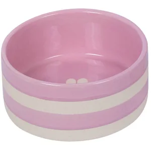 Comparateur de prix : Nobby Gamelle en céramique Strio, Rose/crème, Ø 18 x 7 cm, 1,25 l, 1 pièce