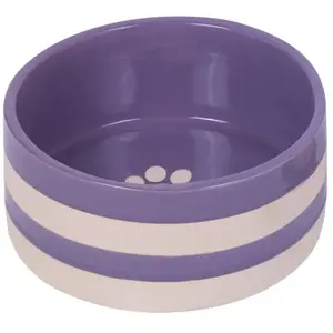 Comparateur de prix : Nobby 82430 Strio Gamelle en céramique Lilas/crème Ø 18 x 7 cm 1,25 l