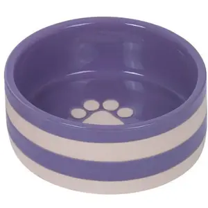 Nobby 82428 Strio Gamelle en céramique Lilas/crème Ø 12 x 5,5 cm 0,35 l pas cher