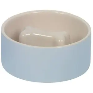 Comparateur de prix : Nobby 82440 Bone Gamelle Anti-Liens Gris/crème Ø 18 x 7 cm 1,0 l