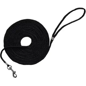 Comparateur de prix : Nobby Laisse de Pistage Rond en Nylon pour Chien Noir 5 mm x 15 m
