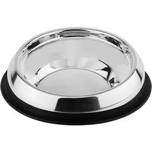Comparateur de prix : Nobby Gamelle plate en acier inoxydable avec anneau en caoutchouc Ø 28...