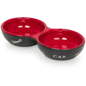 Comparateur de prix : Nobby 73388 Double gamelle en céramique pour Chat Motif Cat