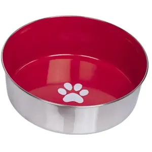 Nobby Mangeoire Antidérapante en Acier Inoxydable pour Chien Motif Pat... pas cher