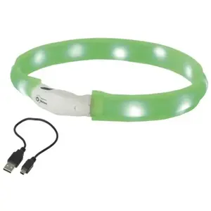 Nobbys 77023 Chien Starlight LED de sécurité lumière Collier Ruban Ver... pas cher