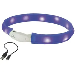 Nobbys Starlight Ruban Lumineux de sécurité pour Chien Bleu 70 cm pas cher