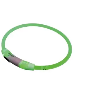 Colliers pour chien lumineux à LED large Nobby Pet Visible Vert M 7826... pas cher