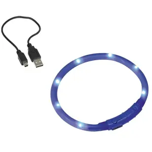 Comparateur de prix : Nobby Visible Tube de Lumière LED pour Chien Bleu 10 mm/40 cm