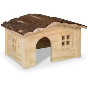 Comparateur de prix : Nobby Woodland-dinki Maisonnette en Bois pour Rongeur 20 x 14 x 12 cm