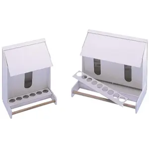 Comparateur de prix : Mangeoire en plastique pour perruches Nobby Pet Blanc 15 cm 26915