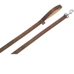 Comparateur de prix : Nobby Soft Grip Laisse pour Chien Brun 200 cm/25 mm