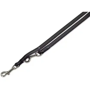 Comparateur de prix : Nobby Crystal Laisse de Dressage pour Chien Noir 200 cm/16 mm