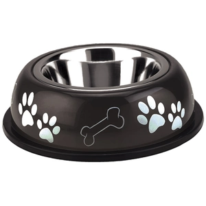 Comparateur de prix : Nobby Nice Diner Gamelle pour Chien Brun/Noir 19 cm 0,35 L
