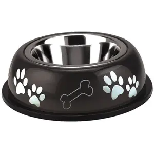 Comparateur de prix : Nobby Nice Diner Gamelle pour Chien Brun/Noir 25 cm 0,75 L