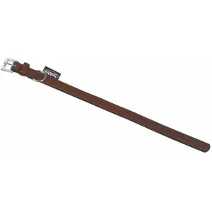 Comparateur de prix : Nobby Collier pour Chien Cuir d'agneau Brun 27 cm X 13 mm