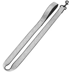 Comparateur de prix : Laisse pour chien Nobby Pet Classic Reflect Soft Gris 120 cm x 20 mm 7...