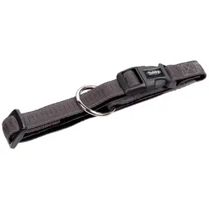 Comparateur de prix : Nobby Soft Grip Collier pour Chien Gris Foncé/Noir 25-35 cm/15 mm