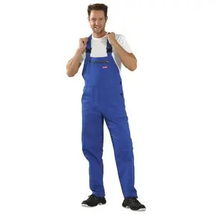 Planam - Salopette bw 290 taille 58 bleu granuleux 100 % coton pas cher