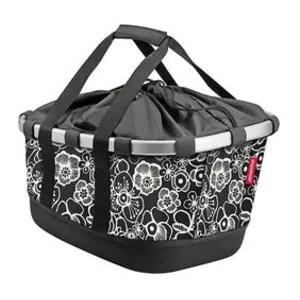Comparateur de prix : Panier pour porte bagage racktime klickfix bikebasket gt fleurs noires