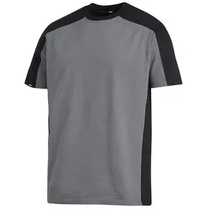 T-Shirt MARC taille M anthracite/noir 100% coton ring-spun FHB pas cher