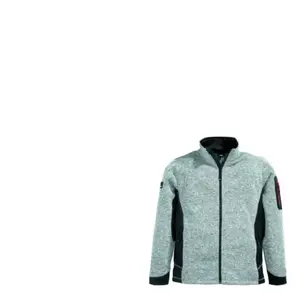 FHB Veste en polaire tricotée christoph taille xl gris/noir 100 % pes