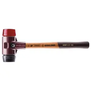 Comparateur de prix : Halder Simlpex EH 3026 Maillet en Caoutchouc/Plastique 60 mm