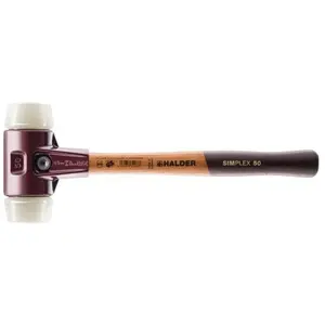 Comparateur de prix : FORMAT Massette Simplex, dure, têtes de frappe en nylon, dure, Ø de la tête : 50 mm
