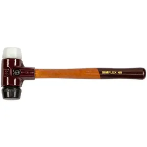 Comparateur de prix : HALDER 3028.040 - Maza de goma + nylon Simplex Ø 40 mm
