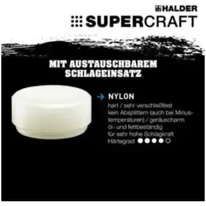 Comparateur de prix : Halder - supercraft 3508.050 Tête de rechange dur 55 g 1 pc(s) Y152293